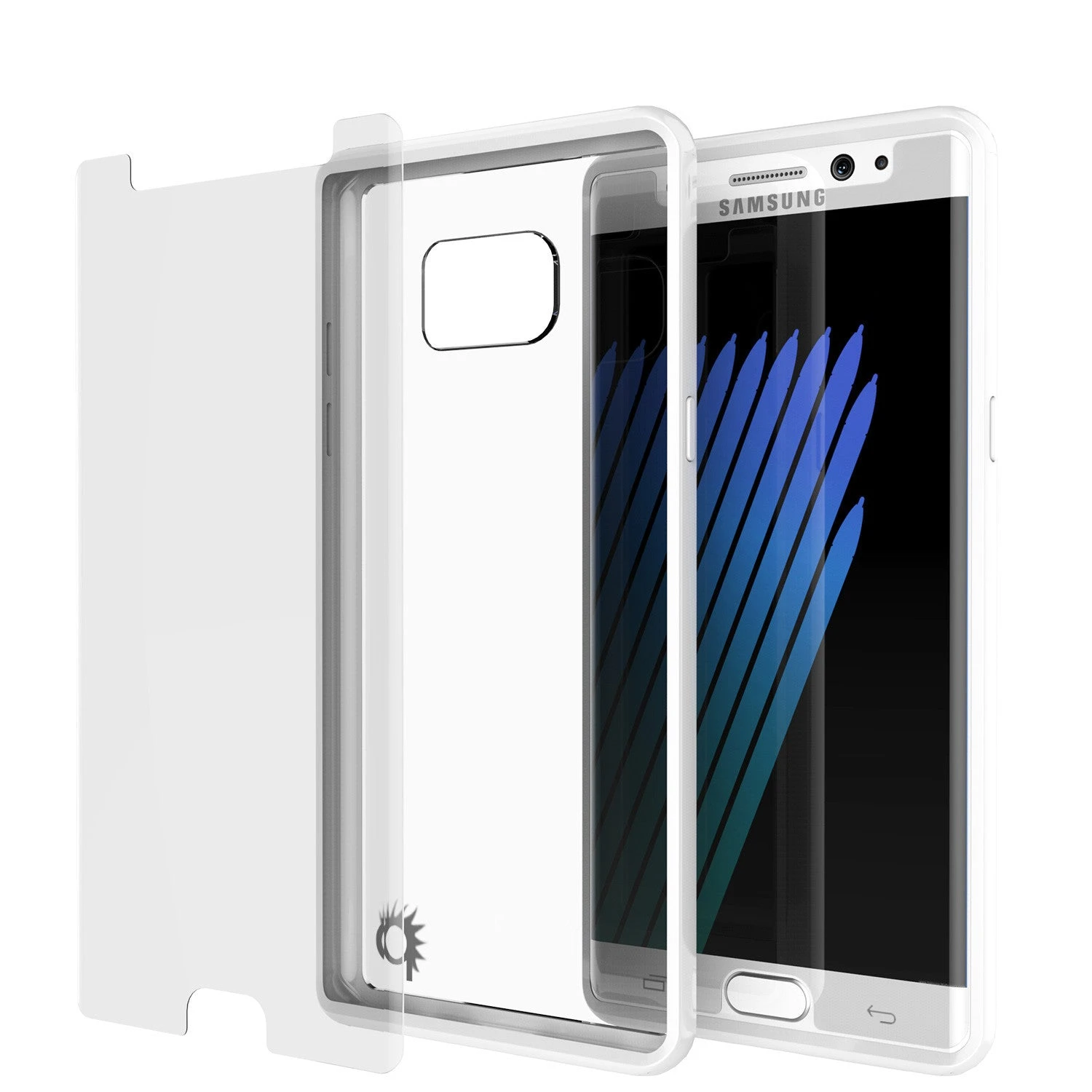 Note 7 Case Punkcase® LUCID 2.0 White Series W/ PUNK SHIELD Screen Protector | Ultra Fit 4 Note 7 Case Punkcase® LUCID 2.0 White Series W/ PUNK SHIELD Screen Protector | Ultra Fit - Image 2