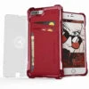IPhone 7 Plus Wallet Case, Ghostek® Exec Red Series | Slim Armor Hybrid Impact Bumper | TPU PU Leather Credit Card Slot Holder Sleeve Cover -Phone Vibe Shop IPHONE 7 Plus WALLET CASEGHOSTEkEXEC SERIES Red