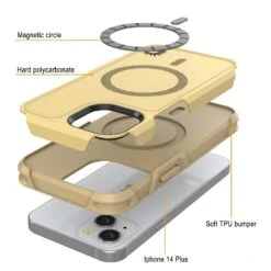 PunkCase IPhone 14 Plus Case, [Spartan 2.0 Series] Clear Rugged Heavy Duty Cover W/Built In Screen Protector [Yellow] -Phone Vibe Shop Inner Spartan 2 Iphone 14 Plus e4e94bd2 c749 4793 ba0c 85fdd1f0efd0