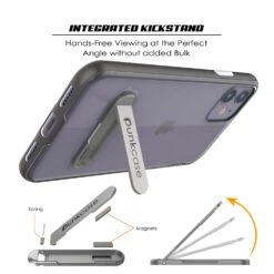 IPhone 11 Case, PUNKcase [LUCID 3.0 Series] [Slim Fit] Armor Cover W/ Integrated Screen Protector [Grey] -Phone Vibe Shop Kickstand Lucid 3 Iphone 11 6f30c95f e8be 4783 8038 c7e0dca585be