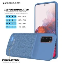 PunkJuice S20 Battery Case Patterned Blue - Fast Charging Power Juice Bank With 4800mAh 14 PunkJuice S20 Battery Case Patterned Blue - Fast Charging Power Juice Bank With 4800mAh -Phone Vibe Shop LED Punkjuice Galaxy S20 45f9f70f 5402 4f43 a246 4efd5f2ebd72