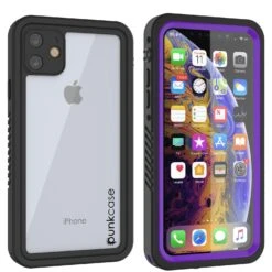 IPhone 11 Waterproof Case, Punkcase [Extreme Series] Armor Cover W/ Built In Screen Protector [Purple]
