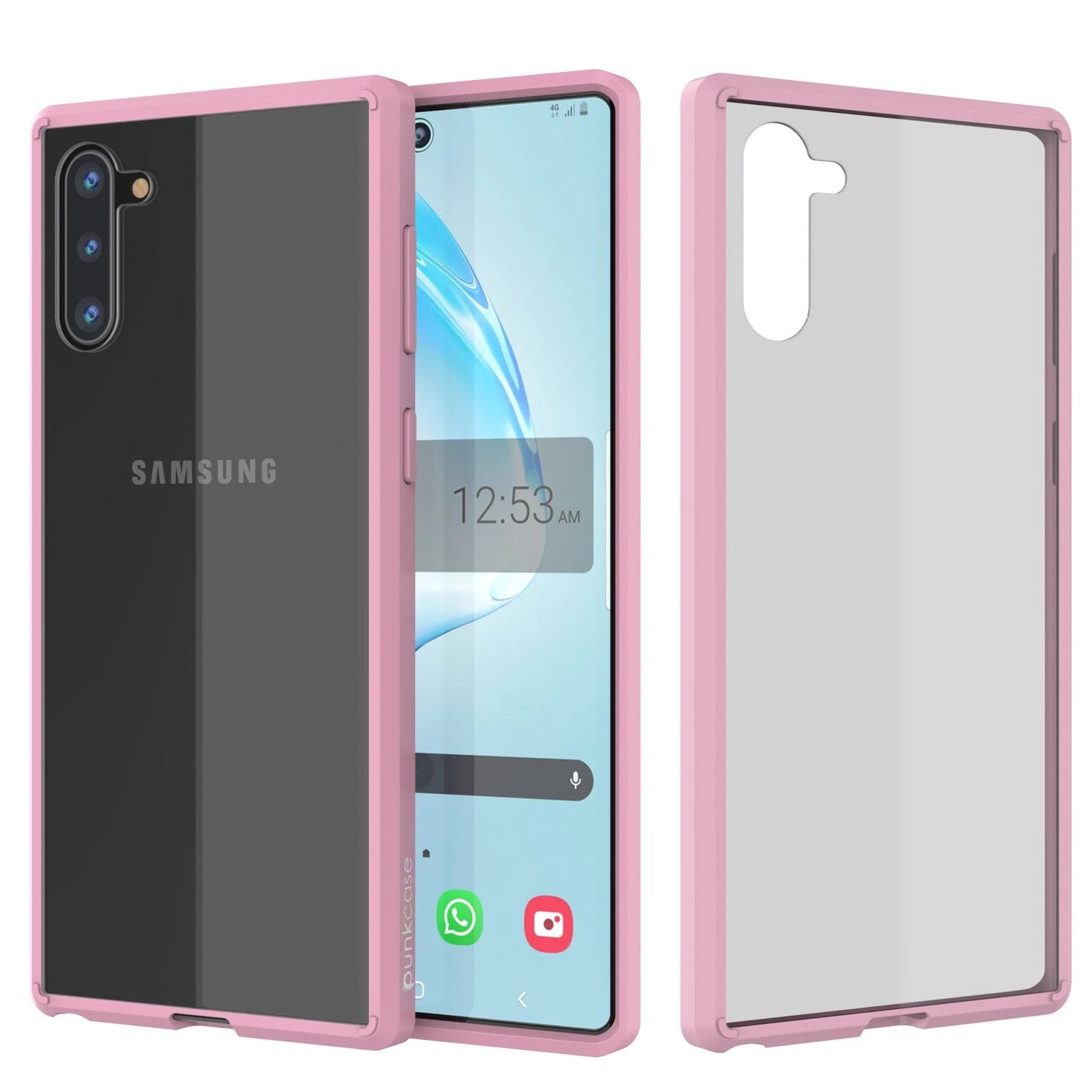 Galaxy Note 10 Punkcase Lucid-2.0 Series Slim Fit Armor Crystal Pink Case Cover 3 Galaxy Note 10 Punkcase Lucid-2.0 Series Slim Fit Armor Crystal Pink Case Cover