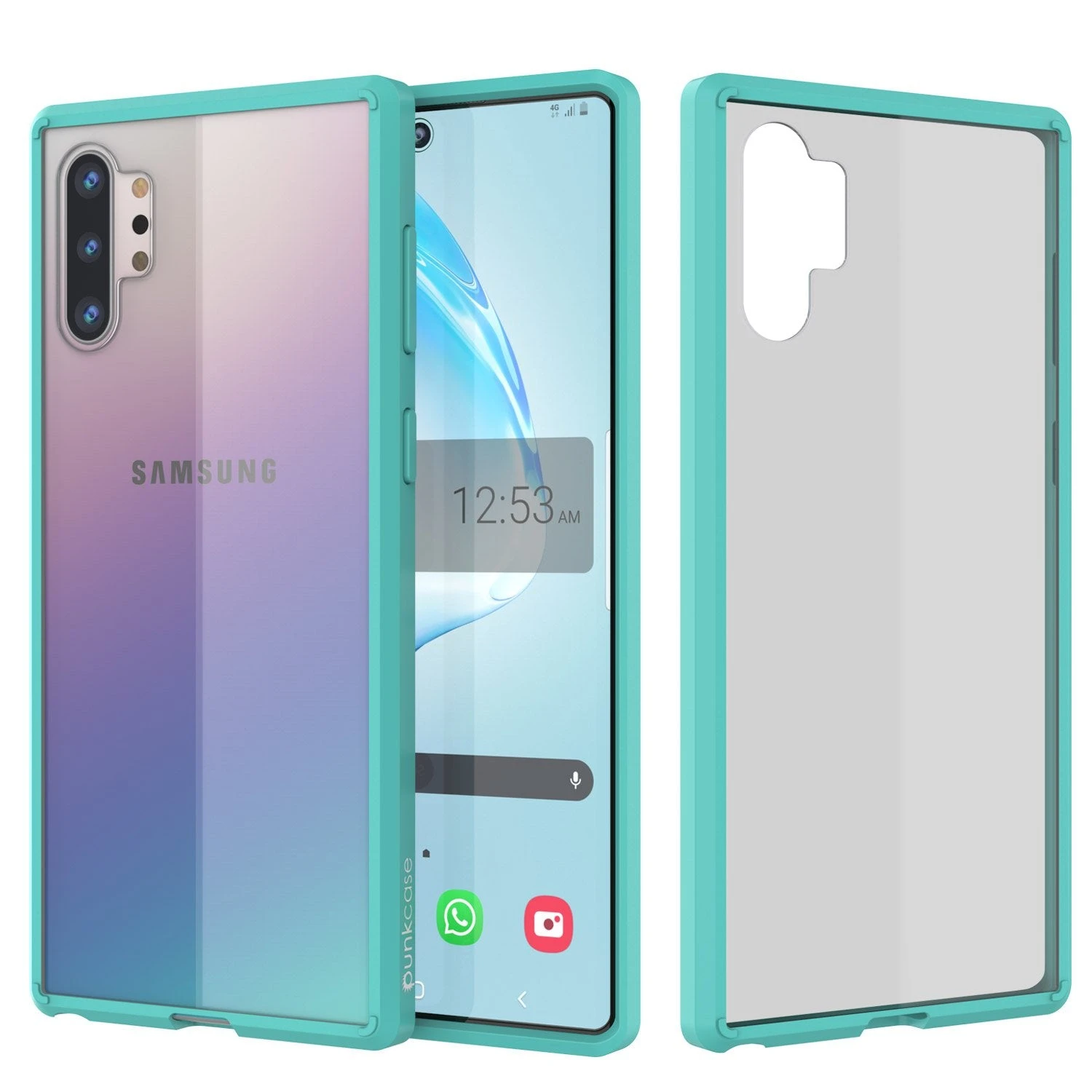 Galaxy Note 10+ Plus Punkcase Lucid-2.0 Series Slim Fit Armor Teal Case Cover 3 Galaxy Note 10+ Plus Punkcase Lucid-2.0 Series Slim Fit Armor Teal Case Cover