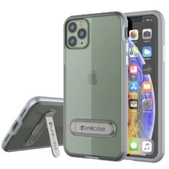 IPhone 12 Pro Max Case, PUNKcase [LUCID 3.0 Series] [Slim Fit] Protective Cover W/ Integrated Screen Protector [Silver]