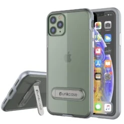 IPhone 11 Pro Max Case, PUNKcase [LUCID 3.0 Series] [Slim Fit] Armor Cover W/ Integrated Screen Protector [Silver]