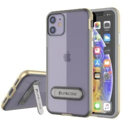 IPhone 12 Mini Case, PUNKcase [LUCID 3.0 Series] [Slim Fit] Protective Cover W/ Integrated Screen Protector [Gold]