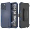 Punkcase For IPhone 15 Pro Belt Clip Multilayer Holster Case [Patron Series] [Navy] -Phone Vibe Shop Main Patron Iphone 15 Pro 910c5dec e81d 4291 a663 c4fc72490947