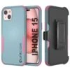 Punkcase For IPhone 15 Belt Clip Multilayer Holster Case [Patron Series] [Mint-Pink] -Phone Vibe Shop Main Patron Iphone 15 eee1917a f151 4102 9bbd 02fa8a4bf367
