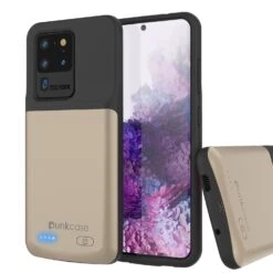 PunkJuice S20 Ultra Battery Case Gold - Fast Charging Power Juice Bank With 6000mAh