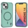 PunkCase IPhone 14 Case, [Spartan 2.0 Series] Clear Rugged Heavy Duty Cover W/Built In Screen Protector [Teal] -Phone Vibe Shop Main Spartan 2 Iphone 14 e88f2583 e65c 4041 b494 b55b57e7dba8