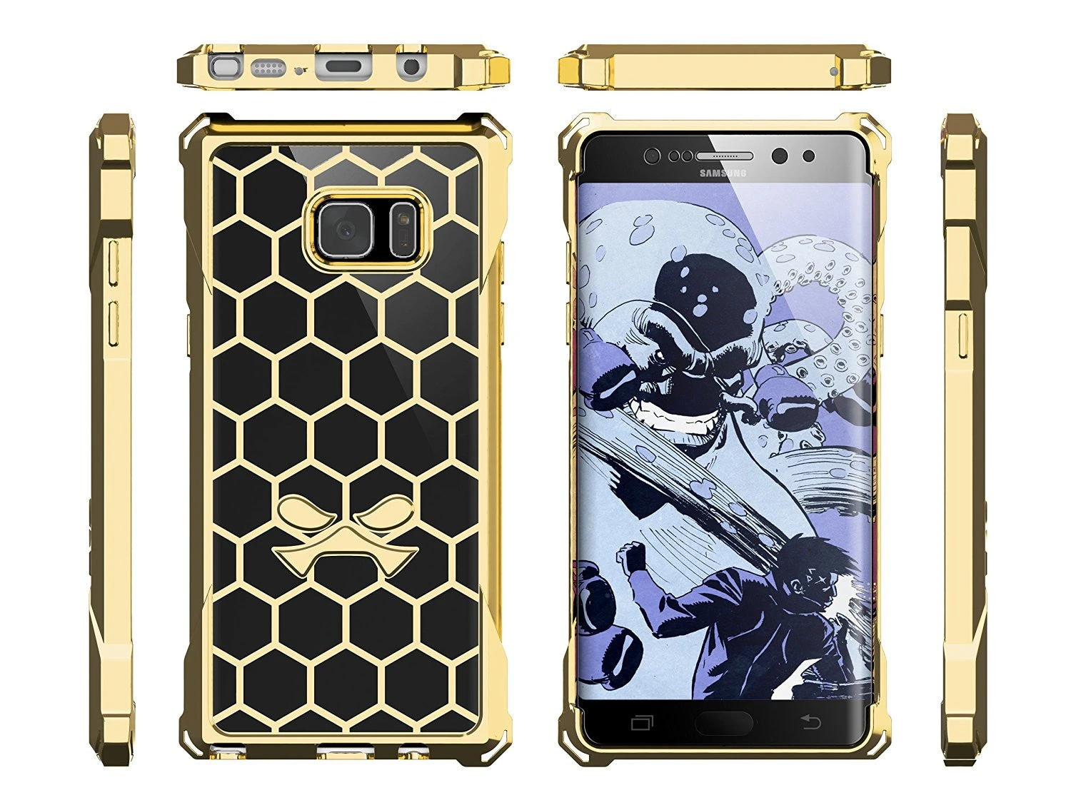 Note 7 Case, Ghostek® Covert Series Gold W/ Explosion-Proof Screen Protector | Ultra Fit - Image 5
