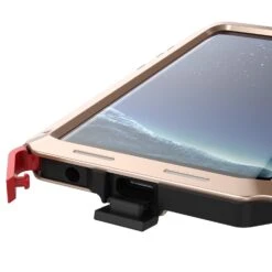 Galaxy S8Case, PUNKcase Metallic Gold ShockproofSlim Metal Armor Case -Phone Vibe Shop PORT metallic S8 edit