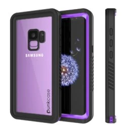 Galaxy S9 Waterproof Case, Punkcase [Extreme Series] [Slim Fit] [IP68 Certified] [Shockproof] [Snowproof] [Dirproof] Armor Cover W/ Built In Screen Protector For Samsung Galaxy S9 [Purple]