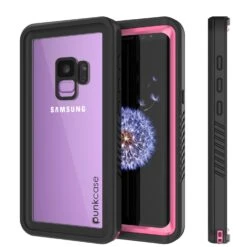 Galaxy S9 Waterproof Case, Punkcase [Extreme Series] [Slim Fit] [IP68 Certified] [Shockproof] [Snowproof] [Dirproof] Armor Cover W/ Built In Screen Protector For Samsung Galaxy S9 [Pink]