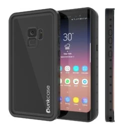 Galaxy S10e Waterproof Case PunkCase StudStar Black Thin 6.6ft Underwater IP68 Shock/Snow Proof