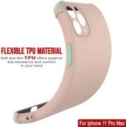 Punkcase Protective & Lightweight TPU Case [Sunshine Series] For IPhone 11 Pro Max [Pink] -Phone Vibe Shop Pink 03 cb85916a 3310 4793 8bd4 951fb038f203