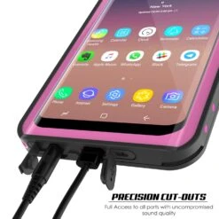 Galaxy S9 Waterproof Case PunkCase StudStar Pink Thin 6.6ft Underwater IP68 Shock/Snow Proof -Phone Vibe Shop Port Studstar Galaxy S9 f627d569 ecb4 4e7b ad4a ef5a3d8ada7b
