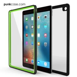 Punkcase IPad Pro 9.7 Case [CRYSTAL Series], Waterproof, Ultra-Thin Cover [Shockproof] [Dustproof] With Built-in Screen Protector [Light Green] -Phone Vibe Shop Punkcase iPad Pro 9.7 Case CRYSTAL Series Waterproof Ultra Thin Heavy Duty Cover Shockproof Snowproof Dustproof with Built in Screen Protector for Apple iPad Pro 9.7 green4