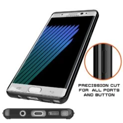 Note 7 Case Punkcase® LUCID 2.0 Black Series W/ PUNK SHIELD Screen Protector | Ultra Fit -Phone Vibe Shop SECURE LUCID 2 NOTE 7