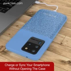 PunkJuice S20 Ultra Battery Case Patterned Blue - Fast Charging Power Juice Bank With 6000mAh -Phone Vibe Shop Sync Punkjuice Galaxy S20 Ultra 06bb4796 a7e1 45d2 8414 ace519936be7