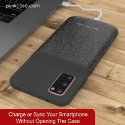 PunkJuice S20 Battery Case Patterned Black - Fast Charging Power Juice Bank With 4800mAh -Phone Vibe Shop Sync Punkjuice Galaxy S20 2