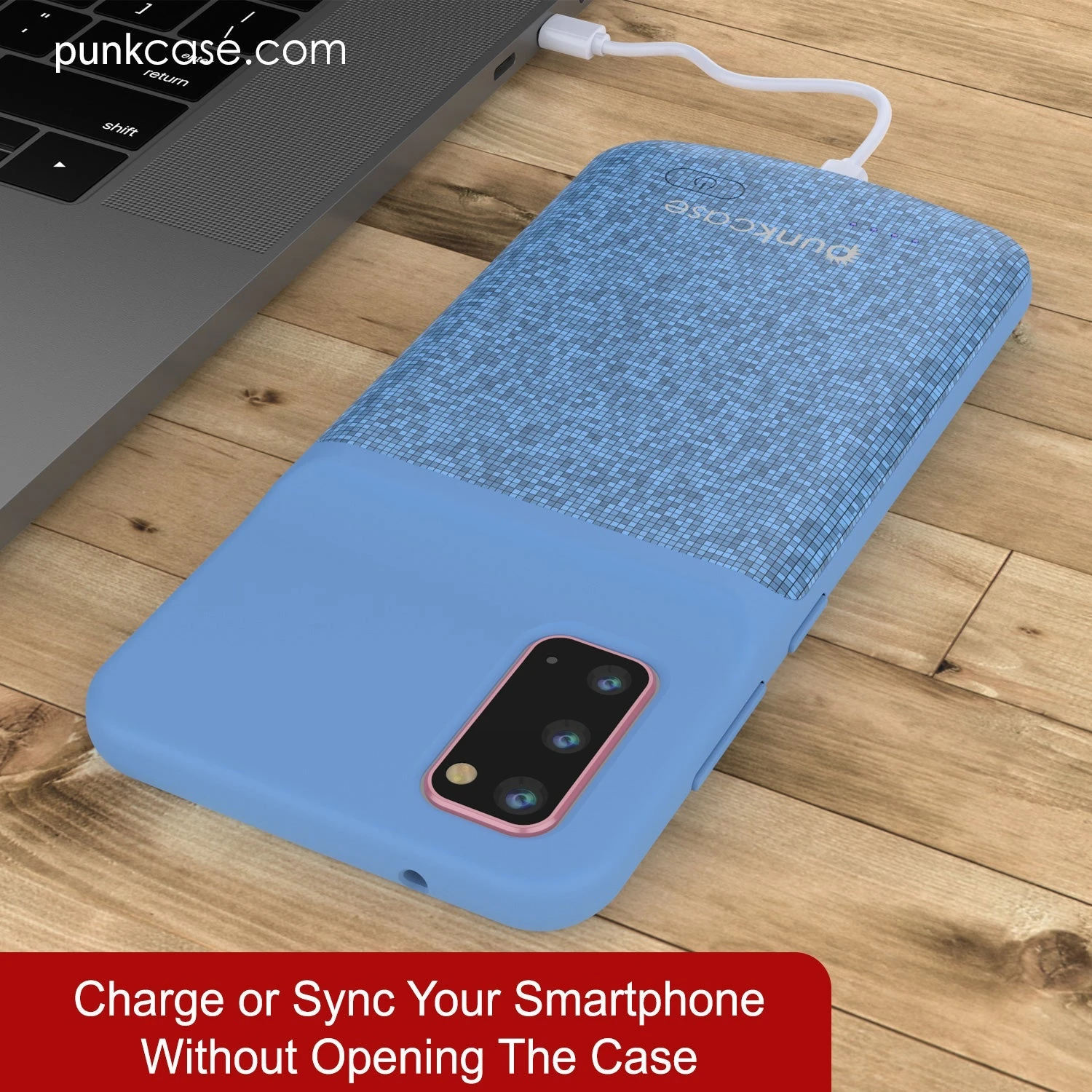 PunkJuice S20 Battery Case Patterned Blue - Fast Charging Power Juice Bank With 4800mAh 8 PunkJuice S20 Battery Case Patterned Blue - Fast Charging Power Juice Bank With 4800mAh - Image 6