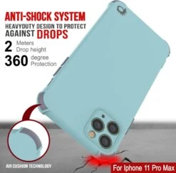 Punkcase Protective & Lightweight TPU Case [Sunshine Series] For IPhone 11 Pro Max [Teal] -Phone Vibe Shop Teal 05 5c3cef94 f5a5 4e1b 8d73 c38470226332