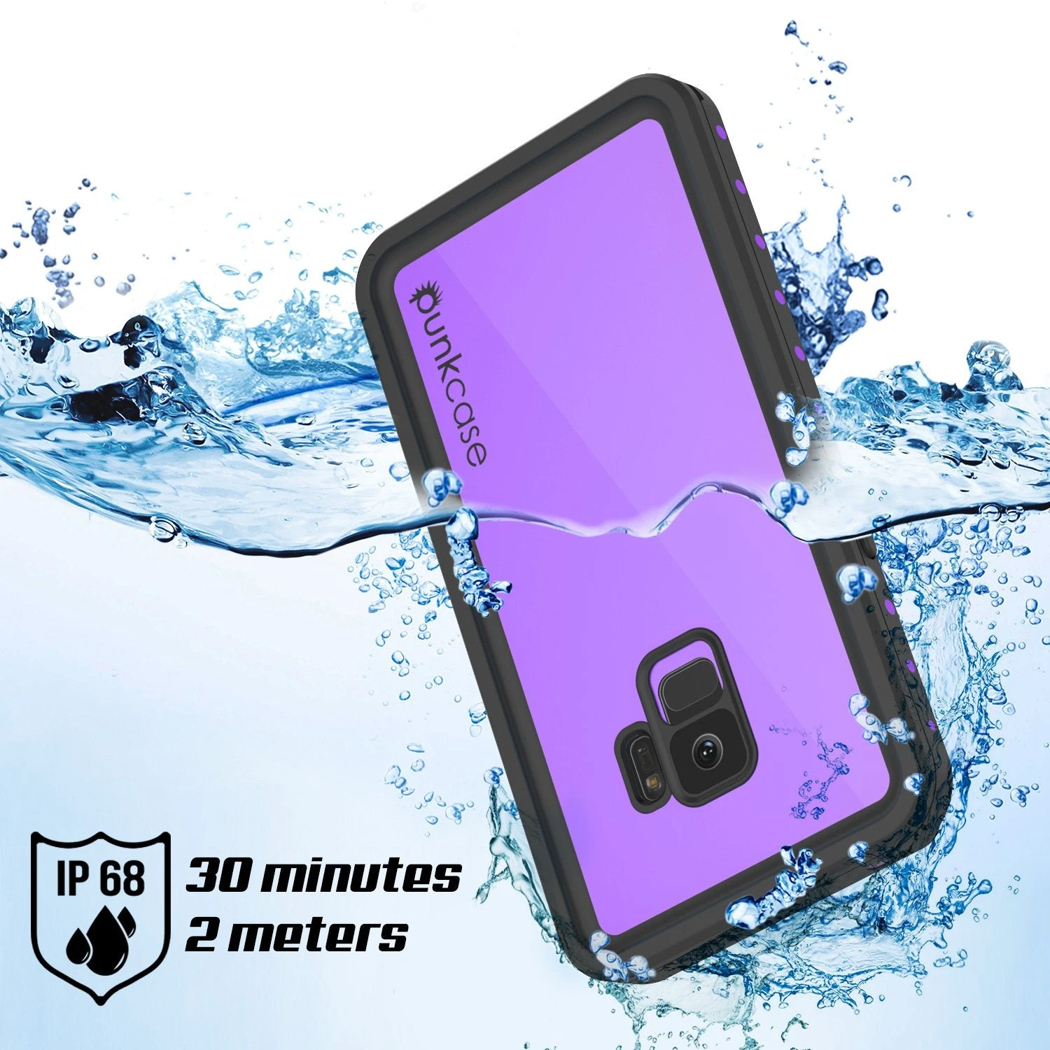Galaxy S9 Waterproof Case PunkCase StudStar Purple Thin 6.6ft Underwater IP68 Shock/Snow Proof 6 Galaxy S9 Waterproof Case PunkCase StudStar Purple Thin 6.6ft Underwater IP68 Shock/Snow Proof - Image 4