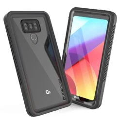LG G6 Waterproof Case, Punkcase [Extreme Series] [Slim Fit] [IP68 Certified] Built In Screen Protector [BLACK] -Phone Vibe Shop VIEW2 extreame LG G6 3740f85c bdfa 4350 85a8 4fc870fb42f0