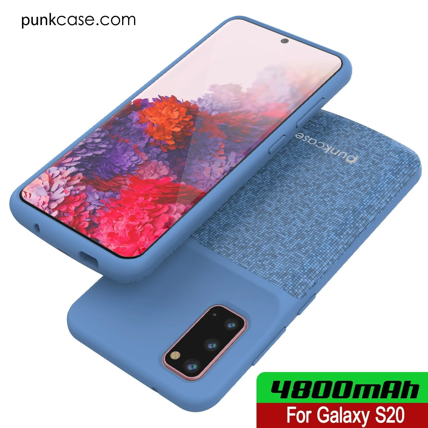 PunkJuice S20 Battery Case Patterned Blue - Fast Charging Power Juice Bank With 4800mAh 9 PunkJuice S20 Battery Case Patterned Blue - Fast Charging Power Juice Bank With 4800mAh - Image 7