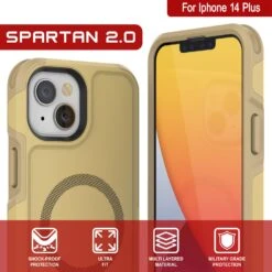 PunkCase IPhone 14 Plus Case, [Spartan 2.0 Series] Clear Rugged Heavy Duty Cover W/Built In Screen Protector [Yellow] -Phone Vibe Shop View 1 Spartan 2 Iphone 14 Plus 461f9573 66e7 4c72 9e4c c256714aaf4a