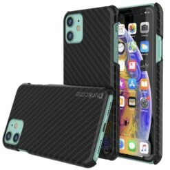 IPhone 11 Case, Punkcase CarbonShield, Heavy Duty & Ultra Thin 2 Piece Dual Layer [shockproof] -Phone Vibe Shop View 2 Carbonshield Iphone 11