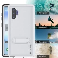 PunkCase Galaxy Note 10+ Plus Waterproof Case, [KickStud Series] Armor Cover [White] -Phone Vibe Shop View 2 Kickstud Galaxy Note 10 e0d2e193 4392 4270 9c8a 9bcf71cd8f03