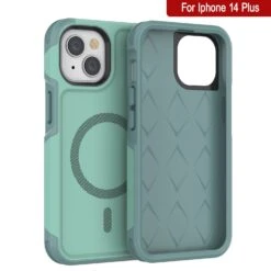 PunkCase IPhone 14 Plus Case, [Spartan 2.0 Series] Clear Rugged Heavy Duty Cover W/Built In Screen Protector [Teal] -Phone Vibe Shop View 2 Spartan 2 Iphone 14 Plus 60204b5d cd46 4242 94b6 4eb67d617670
