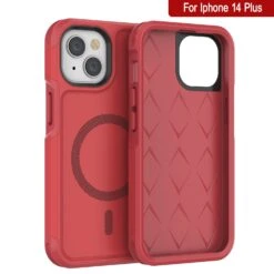 PunkCase IPhone 14 Plus Case, [Spartan 2.0 Series] Clear Rugged Heavy Duty Cover W/Built In Screen Protector [Red] -Phone Vibe Shop View 2 Spartan 2 Iphone 14 Plus ad0145e7 5cc6 4750 92f4 d045e1fc36fd
