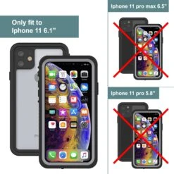 IPhone 11 Waterproof Case, Punkcase [Extreme Series] Armor Cover W/ Built In Screen Protector [Clear] -Phone Vibe Shop View 3 Extreme Iphone 11