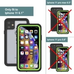IPhone 11 Waterproof Case, Punkcase [Extreme Series] Armor Cover W/ Built In Screen Protector [Light Green] -Phone Vibe Shop View 3 Extreme Iphone 11 a5905cf5 56e3 4f0d 96e7 0be08d7cd807