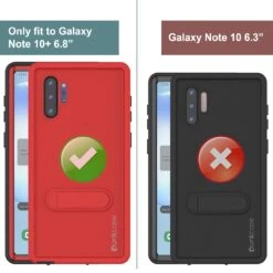 PunkCase Galaxy Note 10+ Plus Waterproof Case, [KickStud Series] Armor Cover [Red] -Phone Vibe Shop View 3 Kickstud Galaxy Note 10 8fdcccc7 d583 46bb ba52 c8828e42459c
