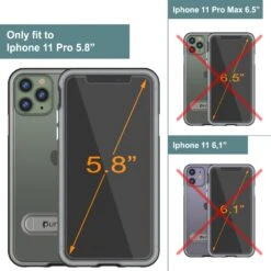 IPhone 11 Pro Case, PUNKcase [LUCID 3.0 Series] [Slim Fit] Armor Cover W/ Integrated Screen Protector [Black] -Phone Vibe Shop View 3 Lucid 3 Iphone 11 Pro