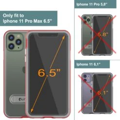 IPhone 11 Pro Max Case, PUNKcase [LUCID 3.0 Series] [Slim Fit] Armor Cover W/ Integrated Screen Protector [Red] -Phone Vibe Shop View 3 Lucid 3 Iphone 11 Pro Max 40a906ca ba2c 480c 8e02 4997c3a81562