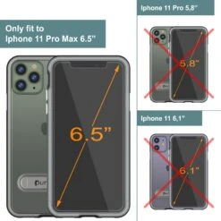 IPhone 12 Pro Max Case, PUNKcase [LUCID 3.0 Series] [Slim Fit] Protective Cover W/ Integrated Screen Protector [Black] -Phone Vibe Shop View 3 Lucid 3 Iphone 11 Pro Max 77e9392a 5b5c 4308 8b9b 258cefaa45d4