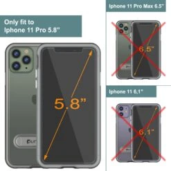 IPhone 12 Pro Case, PUNKcase [LUCID 3.0 Series] [Slim Fit] Protective Cover W/ Integrated Screen Protector [Grey] -Phone Vibe Shop View 3 Lucid 3 Iphone 11 Pro 5a7777b4 f5c0 403f 807d 8abe538b15e1