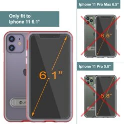 IPhone 11 Case, PUNKcase [LUCID 3.0 Series] [Slim Fit] Armor Cover W/ Integrated Screen Protector [Red] -Phone Vibe Shop View 3 Lucid 3 Iphone 11 a67dd3c7 ea0a 4e26 a8e3 3f39473b2bf4