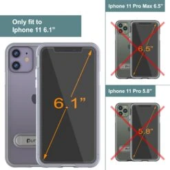 IPhone 12 Mini Case, PUNKcase [LUCID 3.0 Series] [Slim Fit] Protective Cover W/ Integrated Screen Protector [Silver] -Phone Vibe Shop View 3 Lucid 3 Iphone 11 cf058779 0ce5 4303 accb 467b0631901c