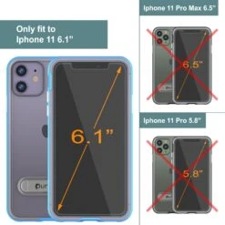 IPhone 12 Mini Case, PUNKcase [LUCID 3.0 Series] [Slim Fit] Protective Cover W/ Integrated Screen Protector [Blue] -Phone Vibe Shop View 3 Lucid 3 Iphone 11 e582af59 2078 418d a87a e246181fb343