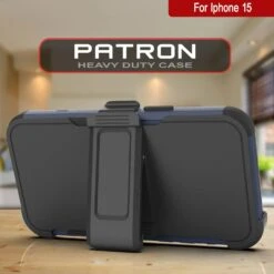 Punkcase For IPhone 15 Belt Clip Multilayer Holster Case [Patron Series] [Navy Black] -Phone Vibe Shop View 3 Patron Iphone 15 6a97da04 b89d 4c42 b821 a7a08404cdc6