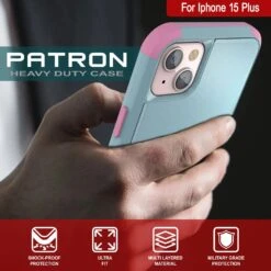 Punkcase For IPhone 15 Plus Belt Clip Multilayer Holster Case [Patron Series] [Mint-Pink] -Phone Vibe Shop View 4 Patron Iphone 15 Plus a5e2d589 cf88 4cc4 a967 5c7b18ad1084
