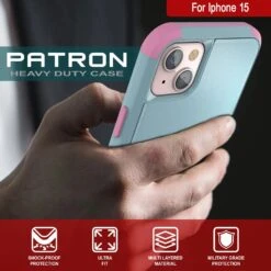 Punkcase For IPhone 15 Belt Clip Multilayer Holster Case [Patron Series] [Mint-Pink] -Phone Vibe Shop View 4 Patron Iphone 15 a30ac4f7 7620 4d16 a8d7 4e392e3ddb5f