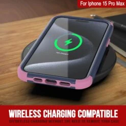 Punkcase For IPhone 15 Pro Max Belt Clip Multilayer Holster Case [Patron Series] [Navy Pink] -Phone Vibe Shop View 5 Patron Iphone 15 Pro Max 546d03b6 edaf 4dfe bf42 662ca2e66d93